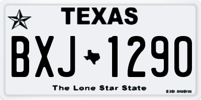 TX license plate BXJ1290