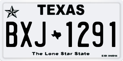 TX license plate BXJ1291