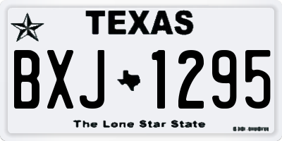 TX license plate BXJ1295