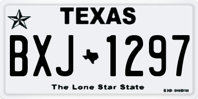 TX license plate BXJ1297