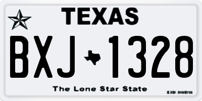 TX license plate BXJ1328