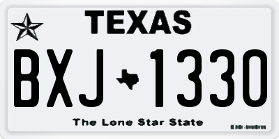 TX license plate BXJ1330