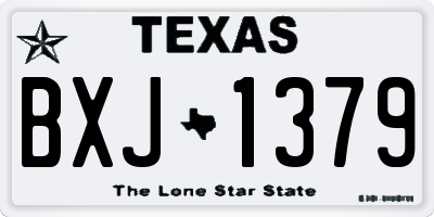 TX license plate BXJ1379