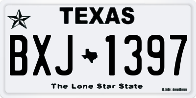 TX license plate BXJ1397