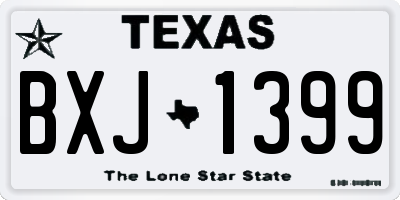 TX license plate BXJ1399