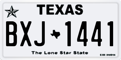 TX license plate BXJ1441