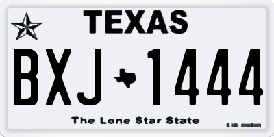 TX license plate BXJ1444