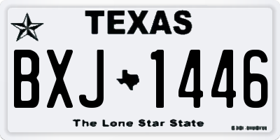 TX license plate BXJ1446