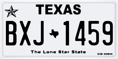 TX license plate BXJ1459