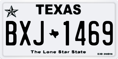 TX license plate BXJ1469