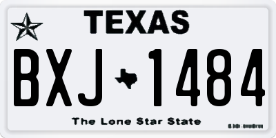 TX license plate BXJ1484