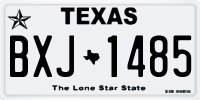 TX license plate BXJ1485