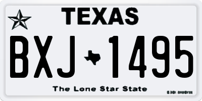 TX license plate BXJ1495
