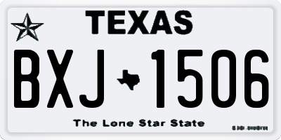 TX license plate BXJ1506