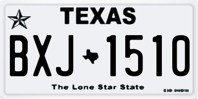 TX license plate BXJ1510