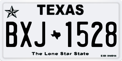 TX license plate BXJ1528
