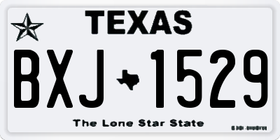 TX license plate BXJ1529
