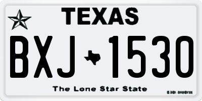 TX license plate BXJ1530