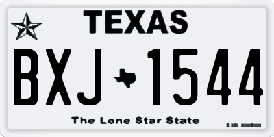 TX license plate BXJ1544
