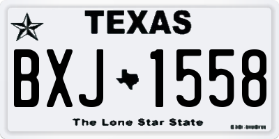 TX license plate BXJ1558