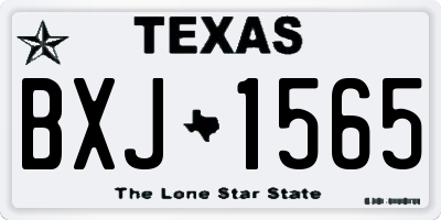 TX license plate BXJ1565