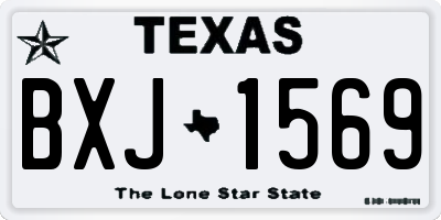 TX license plate BXJ1569