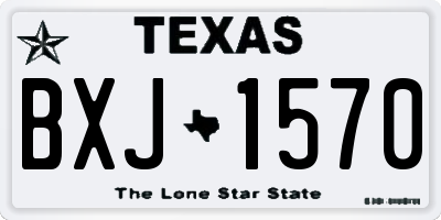 TX license plate BXJ1570