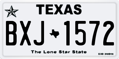 TX license plate BXJ1572