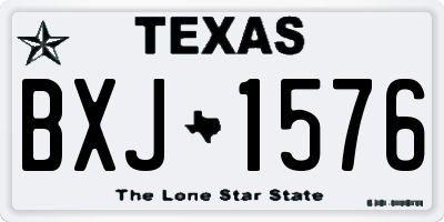 TX license plate BXJ1576