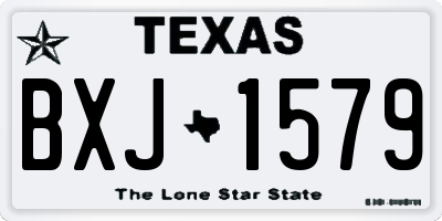 TX license plate BXJ1579
