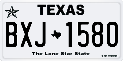 TX license plate BXJ1580