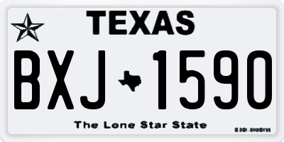 TX license plate BXJ1590