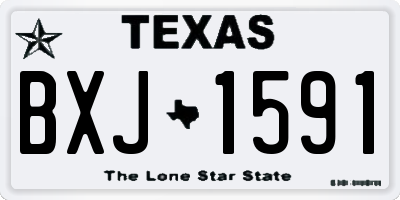 TX license plate BXJ1591