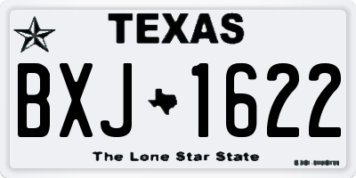 TX license plate BXJ1622