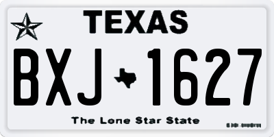 TX license plate BXJ1627