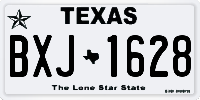 TX license plate BXJ1628