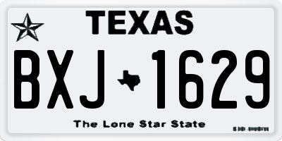 TX license plate BXJ1629