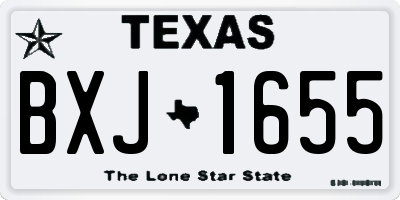 TX license plate BXJ1655