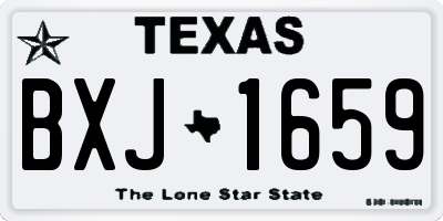 TX license plate BXJ1659