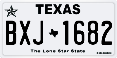 TX license plate BXJ1682