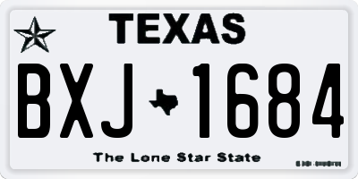 TX license plate BXJ1684