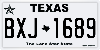 TX license plate BXJ1689