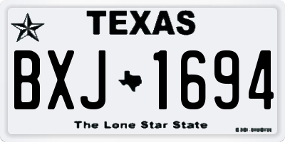 TX license plate BXJ1694