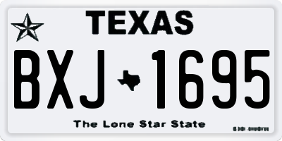 TX license plate BXJ1695