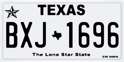TX license plate BXJ1696