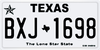TX license plate BXJ1698