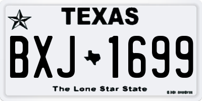 TX license plate BXJ1699
