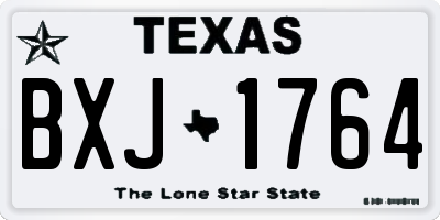 TX license plate BXJ1764