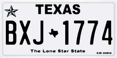 TX license plate BXJ1774