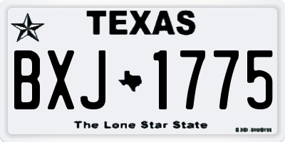 TX license plate BXJ1775
